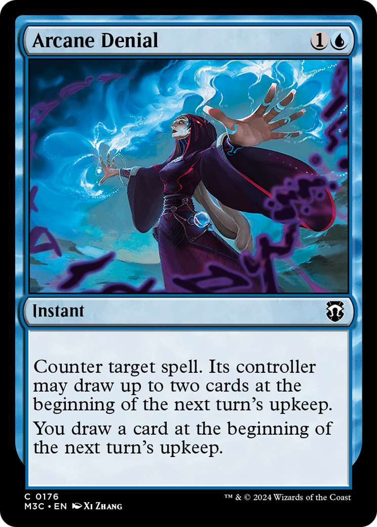 Arcane Denial (Ripple Foil) [Modern Horizons 3 Commander] | Silver Goblin