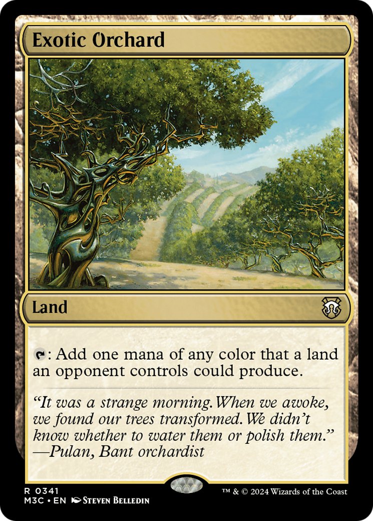 Exotic Orchard (Ripple Foil) [Modern Horizons 3 Commander] | Silver Goblin