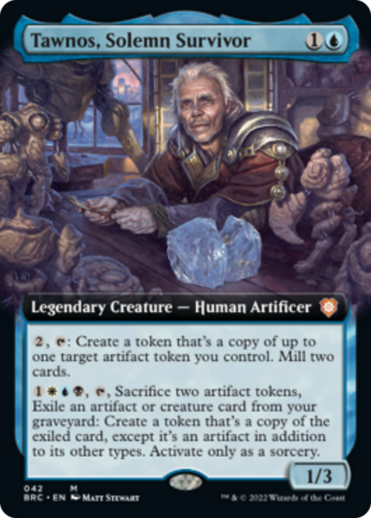 Tawnos, Solemn Survivor (Extended Art) [The Brothers' War Commander] | Silver Goblin