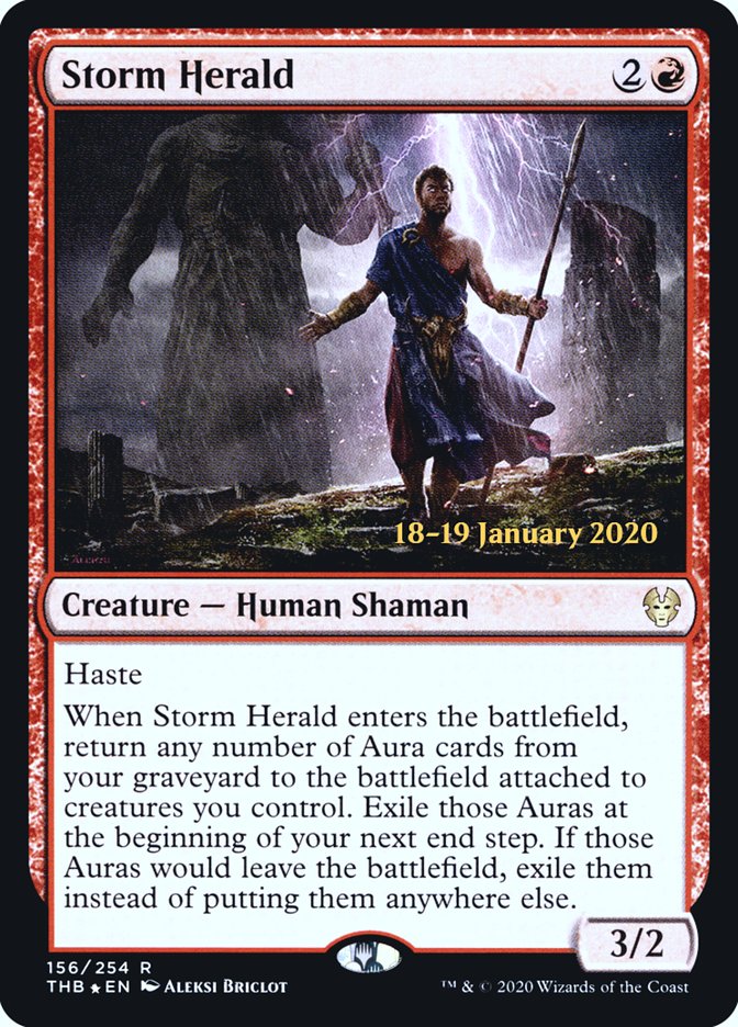 Storm Herald [Theros Beyond Death Prerelease Promos] | Silver Goblin