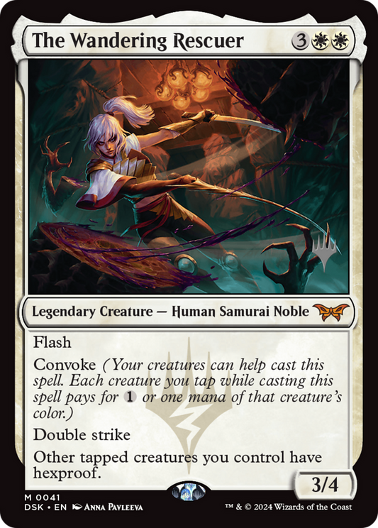 The Wandering Rescuer [Duskmourn: House of Horror Promos] Foil