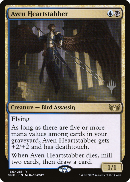 Aven Heartstabber (Promo Pack) [Streets of New Capenna Promos] Foil