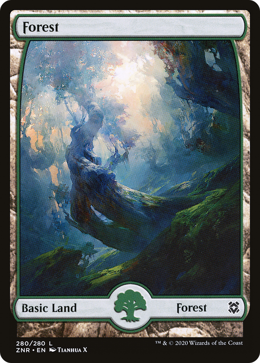 Forest (280) [Zendikar Rising] Foil