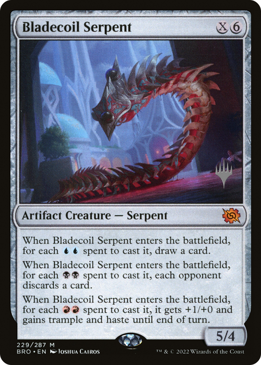 Bladecoil Serpent (Promo Pack) [The Brothers' War Promos] Foil