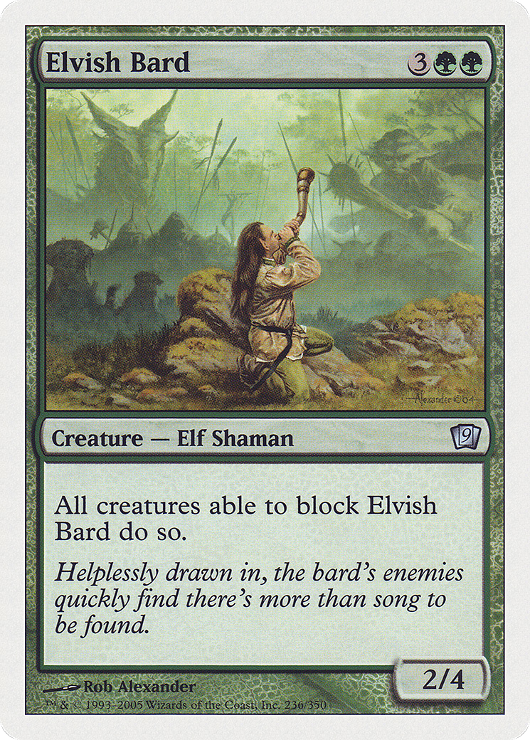 Elvish Bard (236) Foil - Ninth Edition
