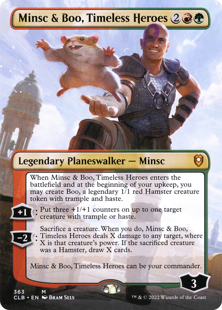 Minsc & Boo, Timeless Heroes (Borderless) [Commander Legends: Battle for Baldur's Gate] Foil