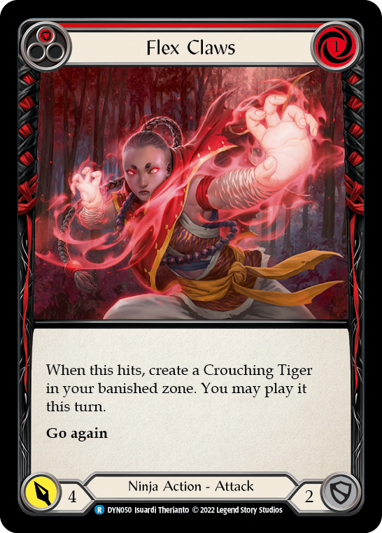 Flex Claws (Red) [DYN050] (Dynasty)  Rainbow Foil | Silver Goblin