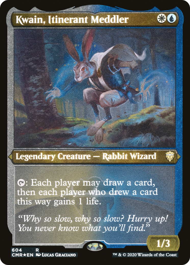 Kwain, Itinerant Meddler (Etched) [Commander Legends]