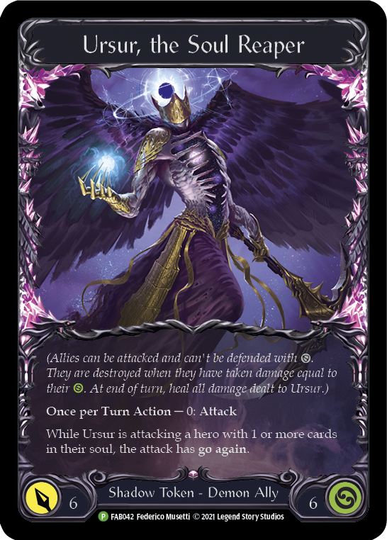 Ursur, the Soul Reaper [FAB042] (Promo)  Rainbow Foil | Silver Goblin