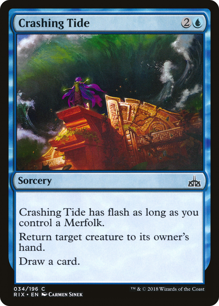 Crashing Tide [Rivals of Ixalan] Foil