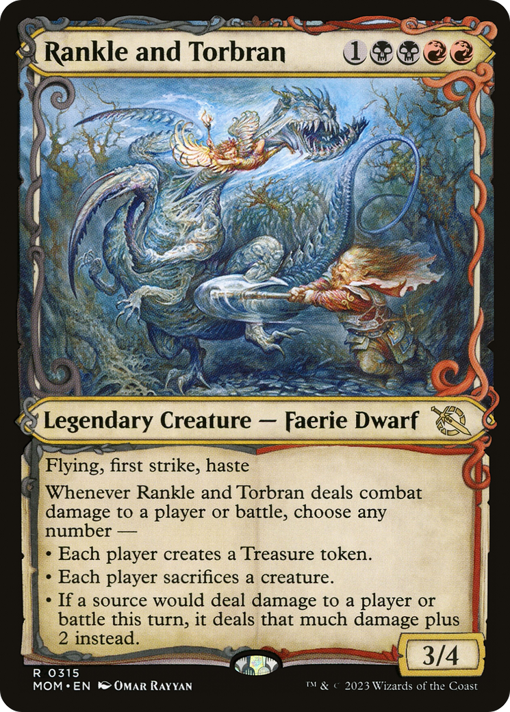Rankle and Torbran (Showcase Planar Booster Fun) [March of the Machine] Foil