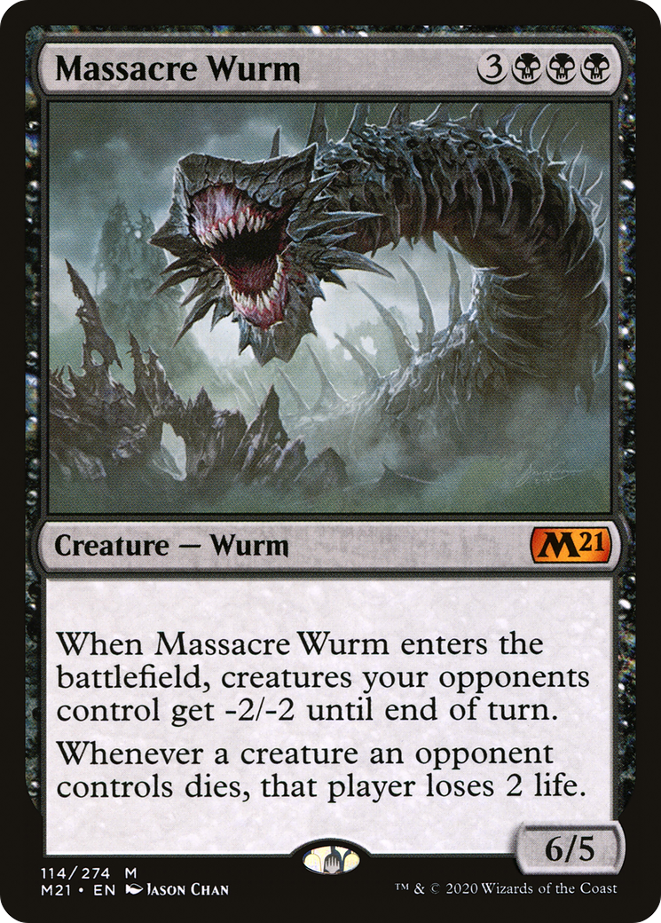 Massacre Wurm [Core Set 2021] Foil