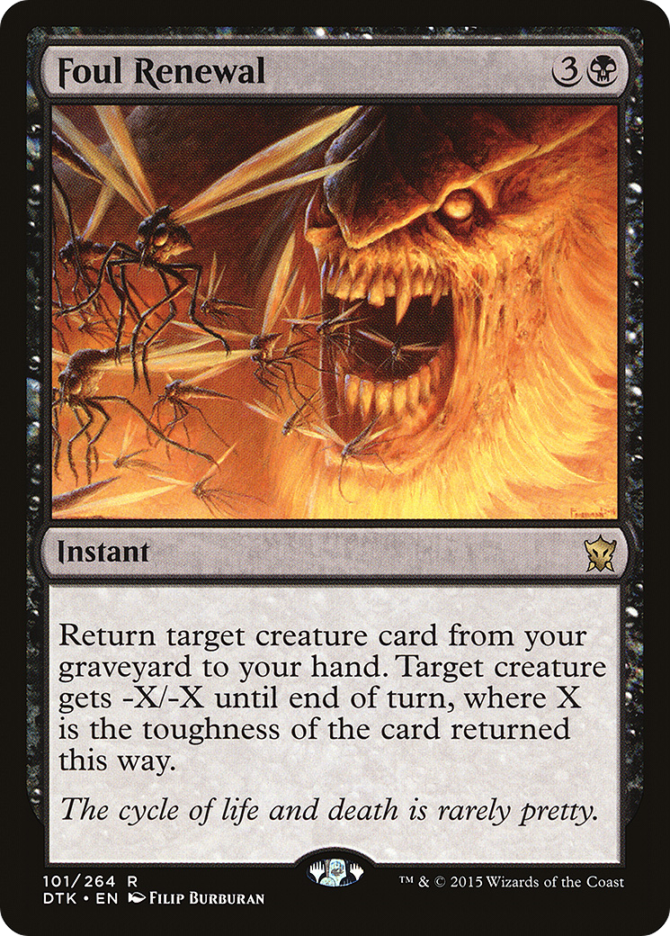 Foul Renewal [Dragons of Tarkir] Foil