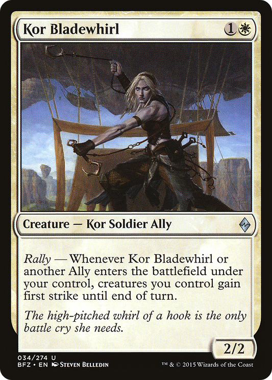 Kor Bladewhirl [Battle for Zendikar] Foil