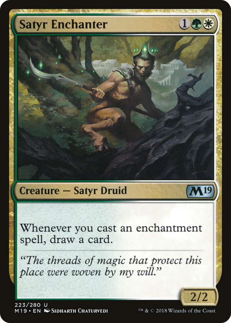 Satyr Enchanter (223) Foil - Core Set 2019