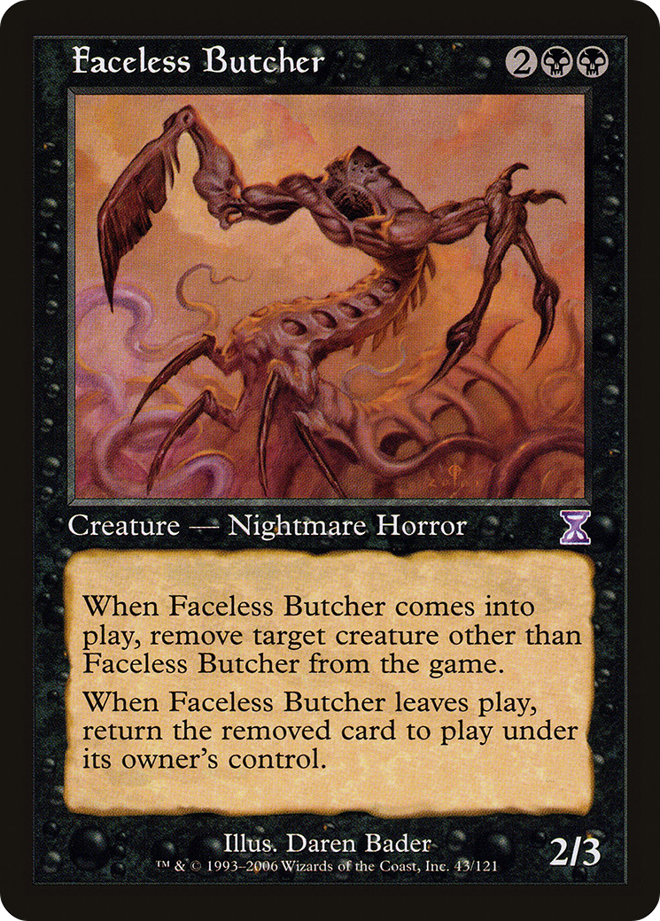 Faceless Butcher [Time Spiral Timeshifted] Foil