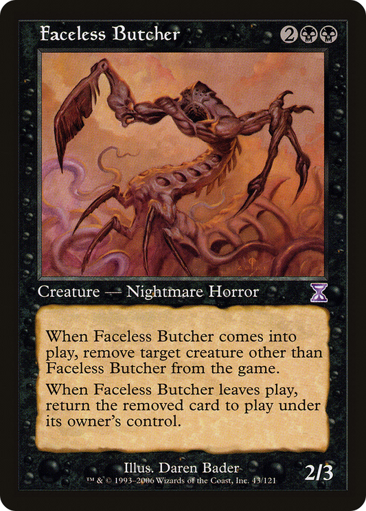 Faceless Butcher [Time Spiral Timeshifted] Foil