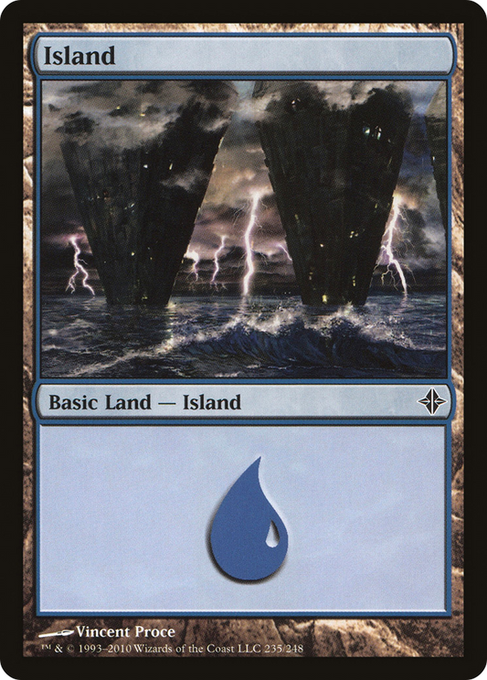 Island (235) [Rise of the Eldrazi] Foil