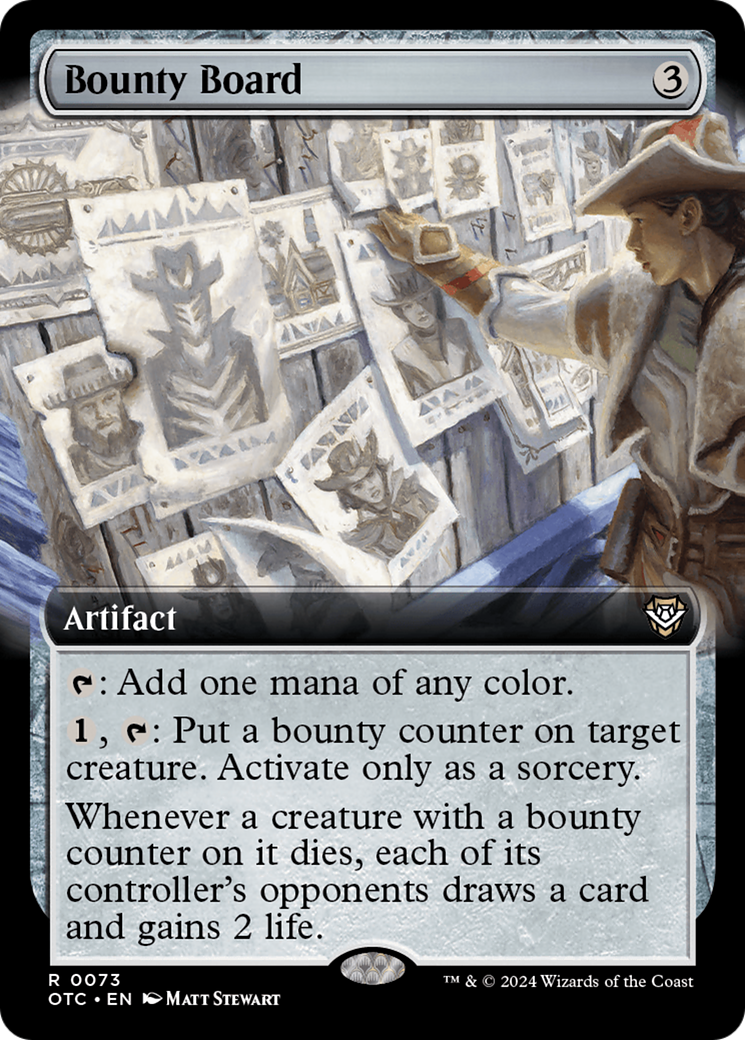 Bounty Board (Extended Art) [Outlaws of Thunder Junction Commander] | Silver Goblin