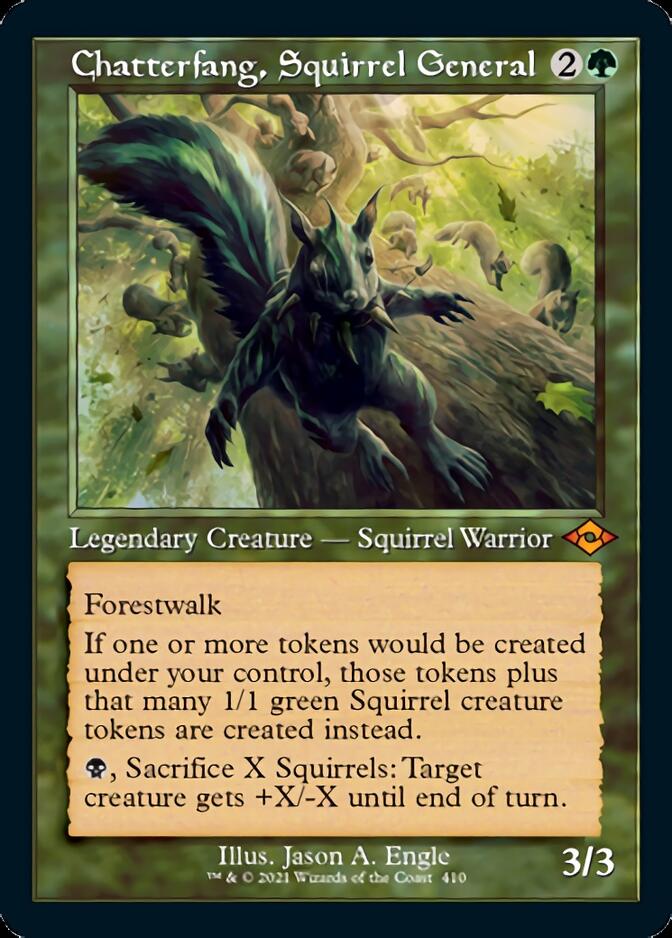 Chatterfang, Squirrel General (Retro Foil Etched) [Modern Horizons 2] | Silver Goblin