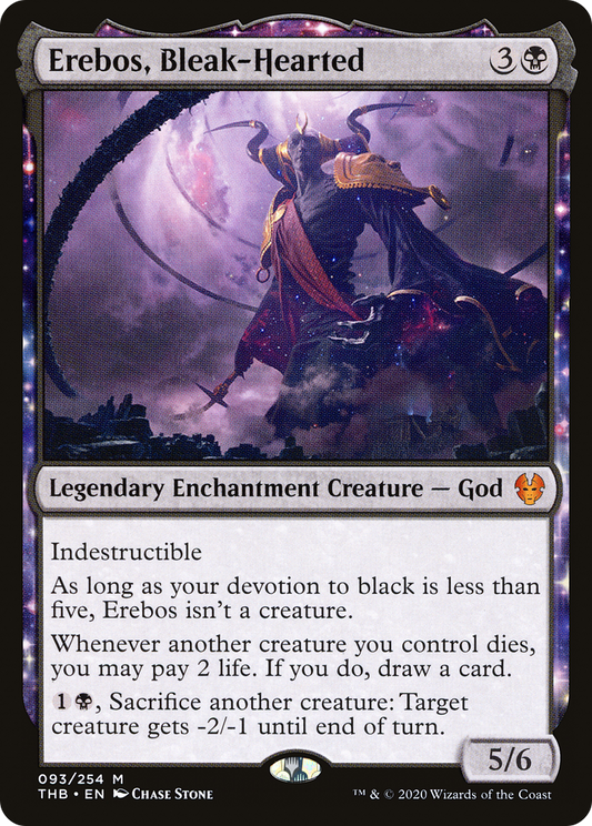 Erebos, Bleak-Hearted [Theros Beyond Death] Foil