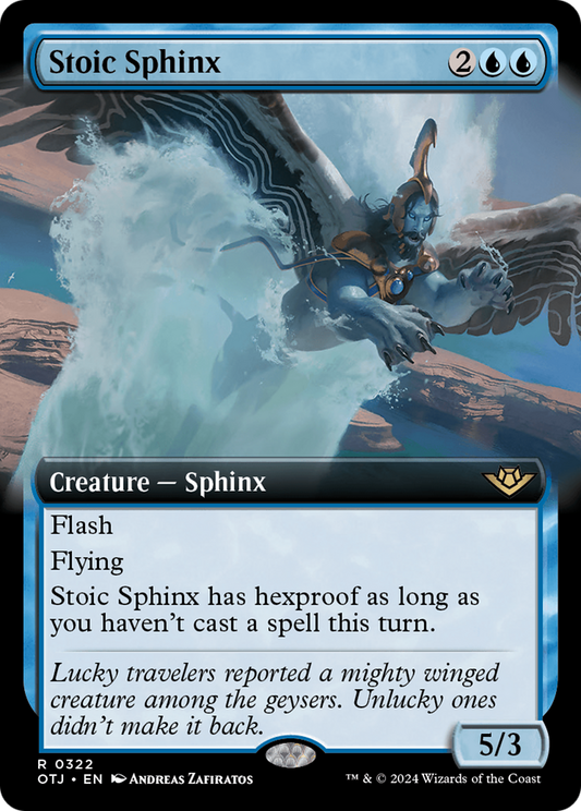 Stoic Sphinx (Extended Art) [Outlaws of Thunder Junction] Foil