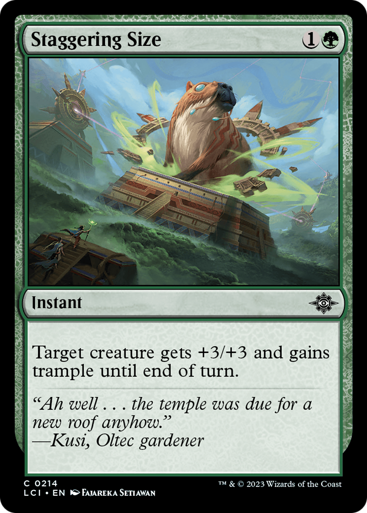 Staggering Size [The Lost Caverns of Ixalan] Foil