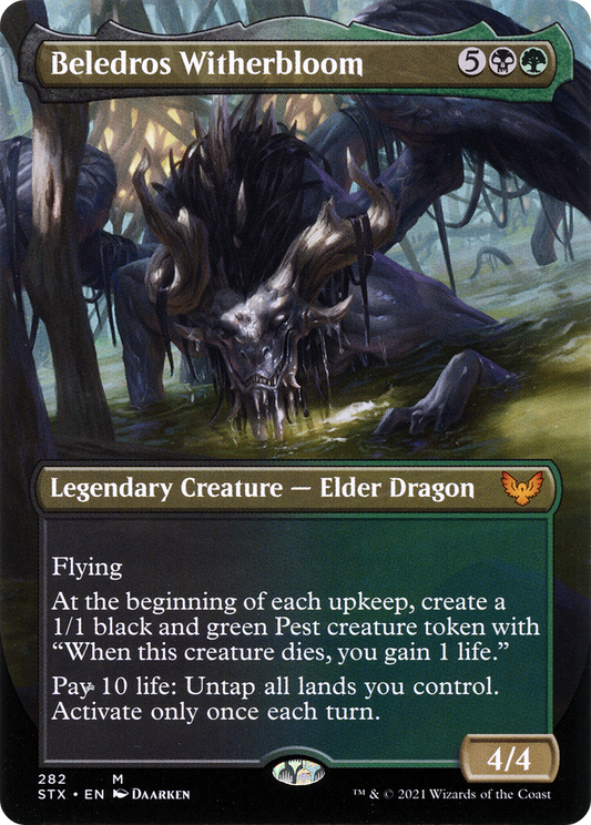 Japanese Beledros Witherbloom (Borderless Alternate Art) [Strixhaven: School of Mages]