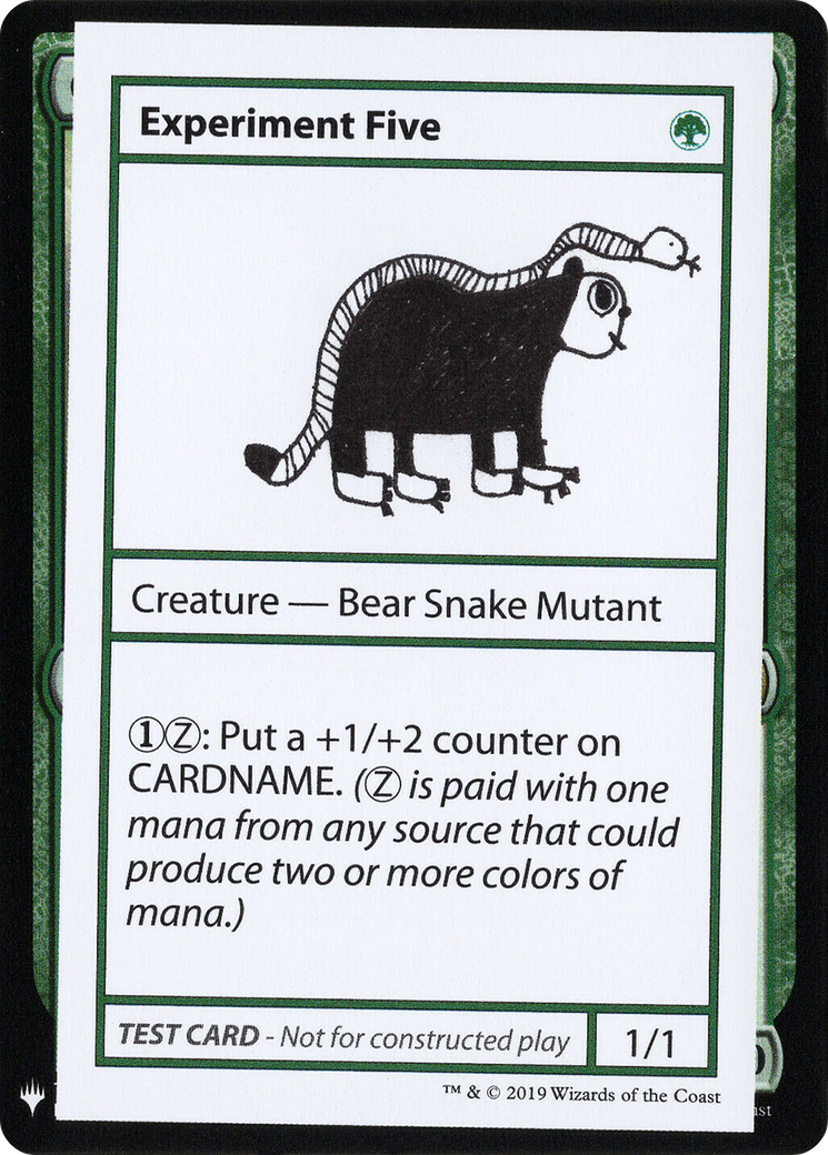 Experiment Five (073) - Mystery Booster Playtest Cards 2019
