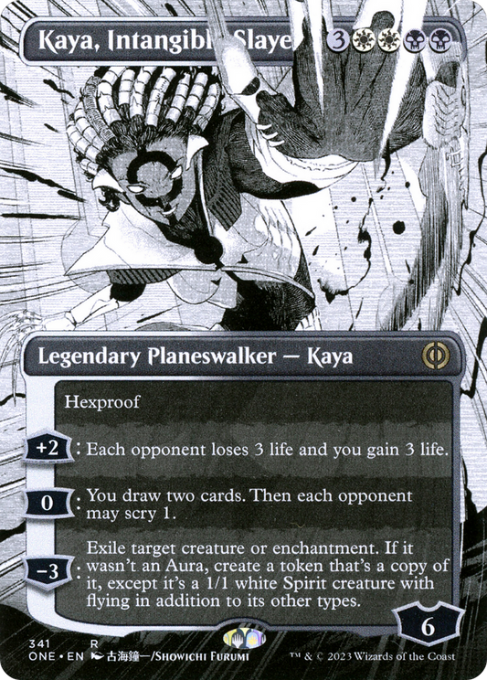 Kaya, Intangible Slayer (Borderless Manga) [Phyrexia: All Will Be One] Foil