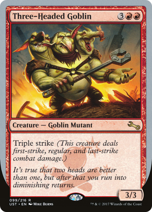 Three-Headed Goblin [Unstable] Foil