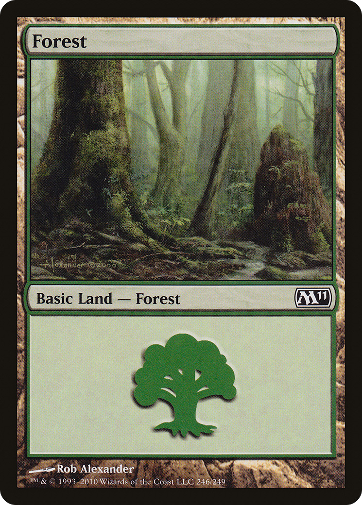 Forest (246) Foil - Magic 2011