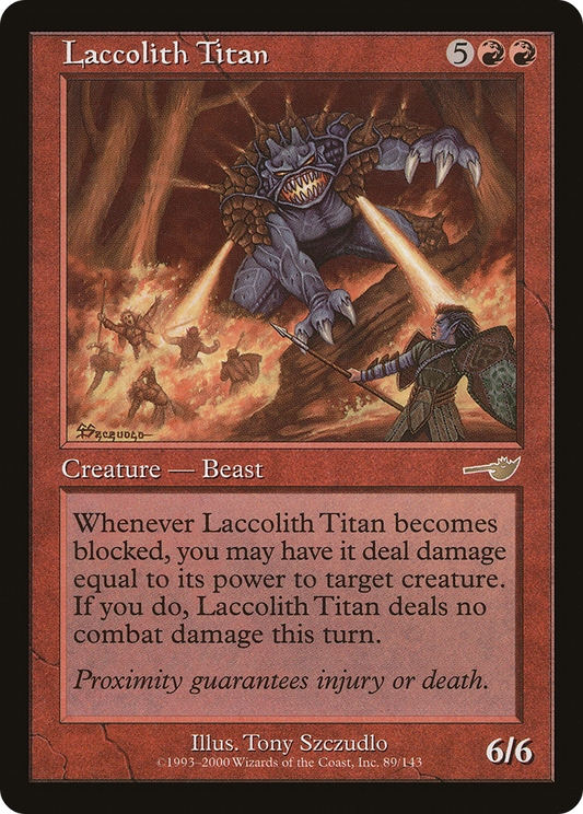 Laccolith Titan [Nemesis] Foil