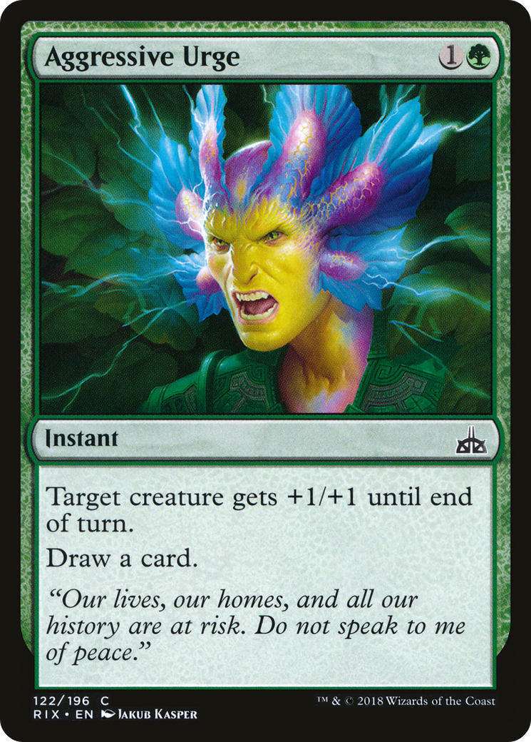 Aggressive Urge [Rivals of Ixalan] | Silver Goblin