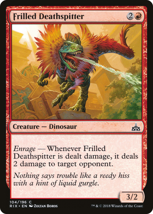 Frilled Deathspitter [Rivals of Ixalan] Foil