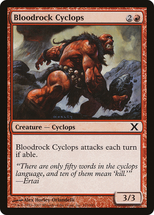 Bloodrock Cyclops (192) Foil - Tenth Edition