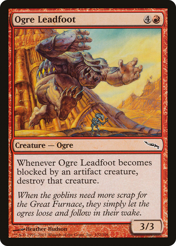 Ogre Leadfoot [Mirrodin] | Silver Goblin