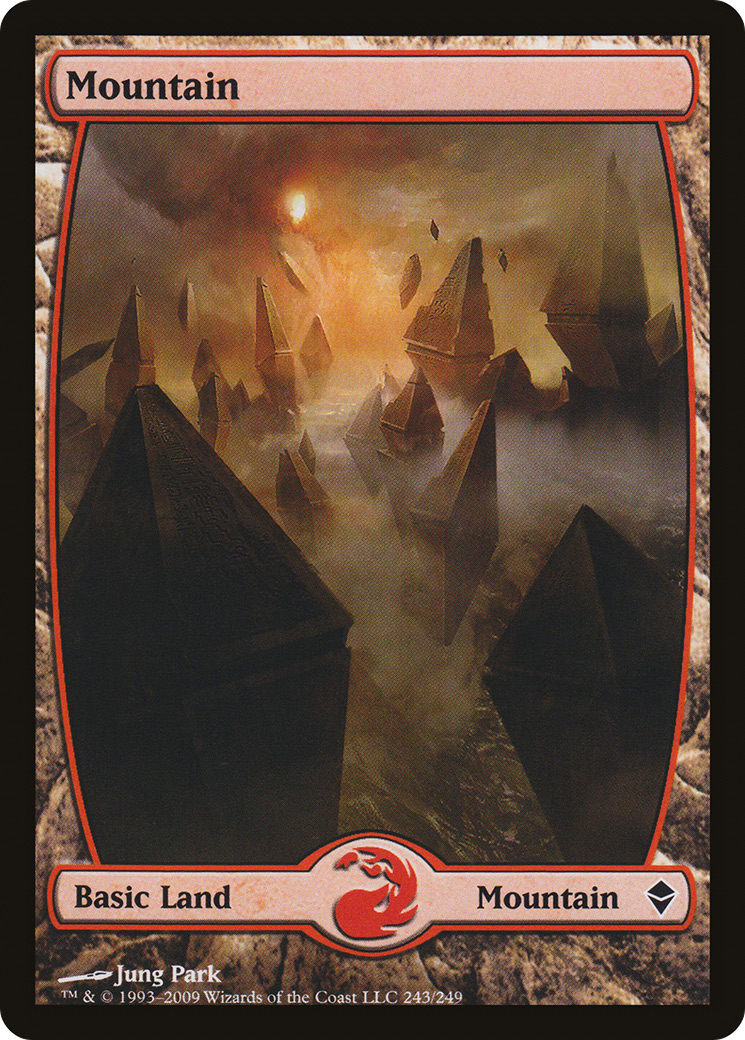 Mountain (243) [Zendikar] Foil
