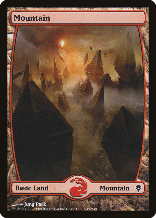 Mountain (243) [Zendikar] Foil
