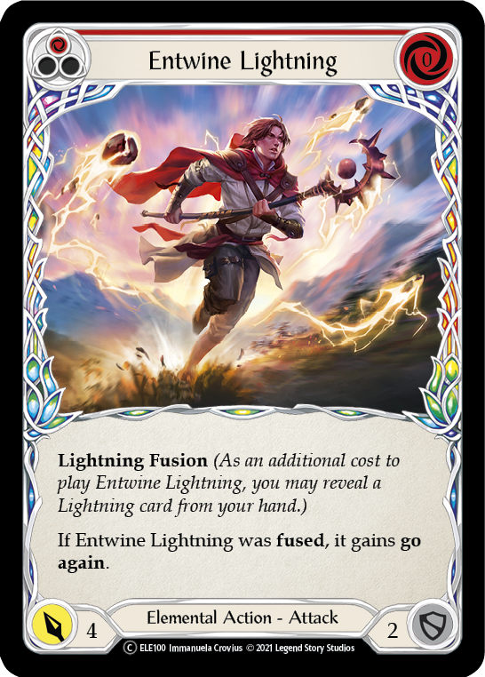 Entwine Lightning (Red) Unlimited Edition  (ELE100) - Tales of Aria