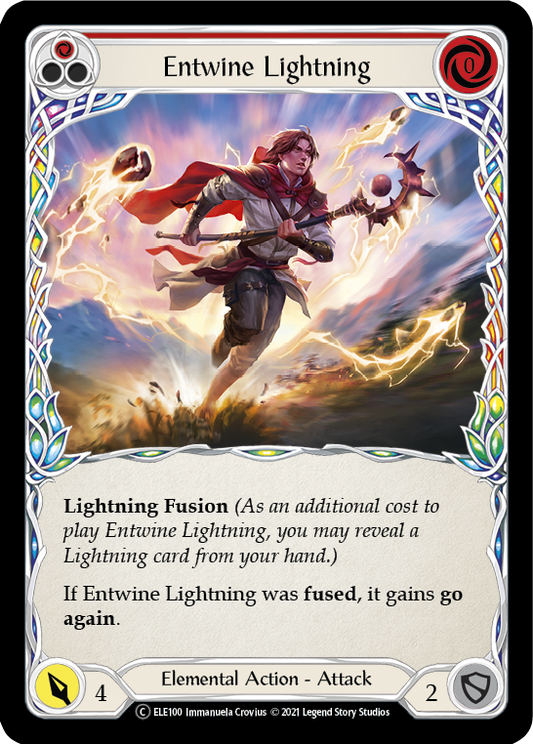 Entwine Lightning (Red) Unlimited Edition  (ELE100) - Tales of Aria