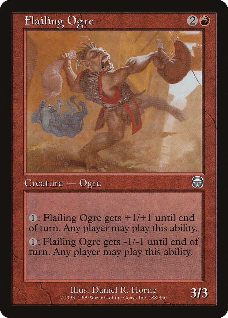 Flailing Ogre [Mercadian Masques] Foil