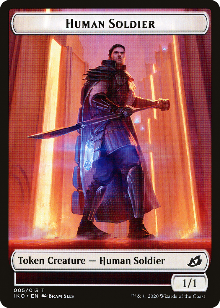 Human Soldier (005) - Ikoria: Lair of Behemoths Tokens