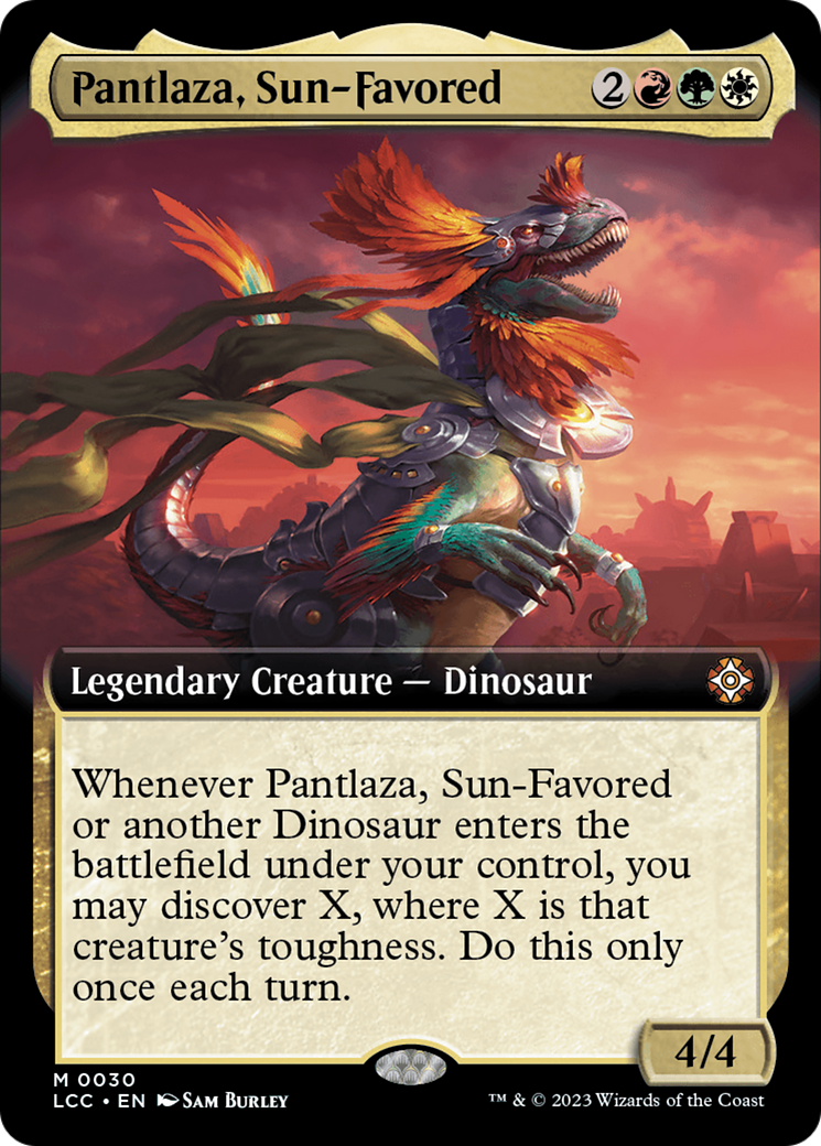 Pantlaza, Sun-Favored (Extended Art) [The Lost Caverns of Ixalan Commander] | Silver Goblin