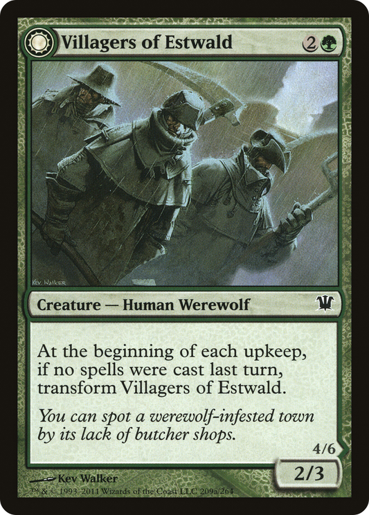 Villagers of Estwald // Howlpack of Estwald [Innistrad] Foil