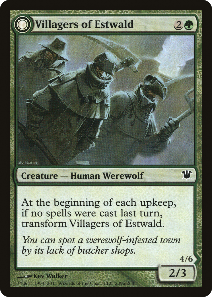 Villagers of Estwald // Howlpack of Estwald [Innistrad] Foil