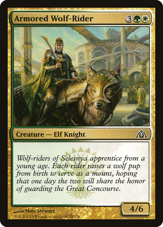 Armored Wolf-Rider [Dragon's Maze] Foil