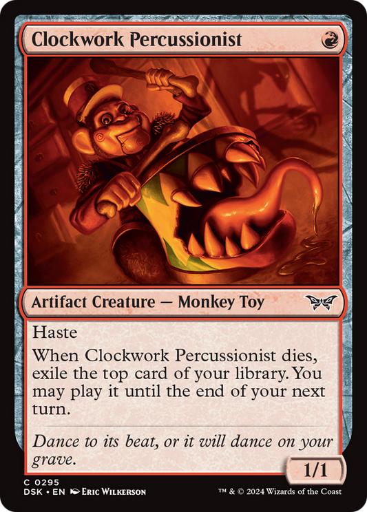 Clockwork Percussionist (0295) [Duskmourn: House of Horror] Foil