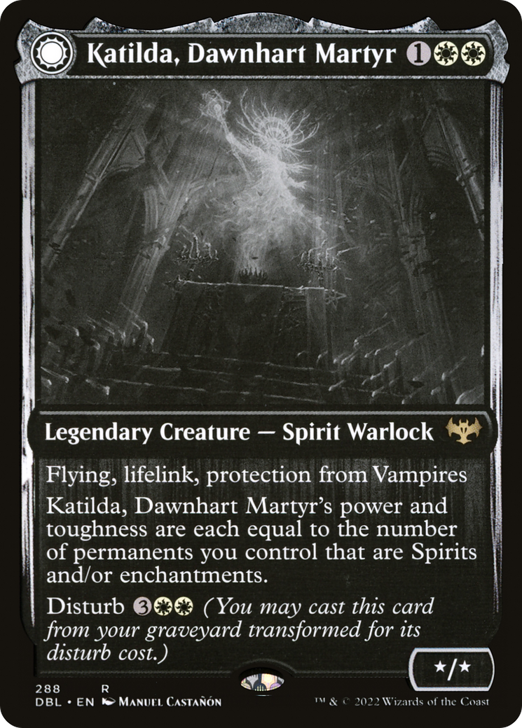 Katilda, Dawnhart Martyr (288) Foil - Innistrad: Double Feature