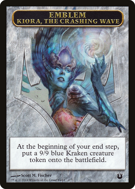 Kiora, the Crashing Wave Emblem [Born of the Gods Tokens]